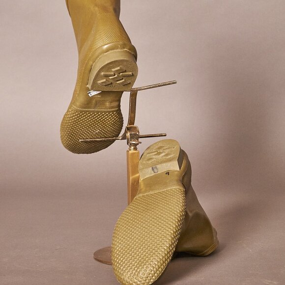 1960s America’s Paracord Army Green Galoshes Rain Boots - Picture 7 of 11